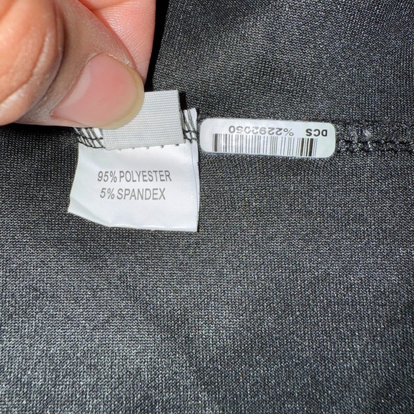 DCS Black Ruffled Peplum Blouse Short Sleeve - Picture 4 of 8